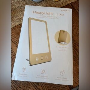 NIB, Verilux happy light lux champagne color gram